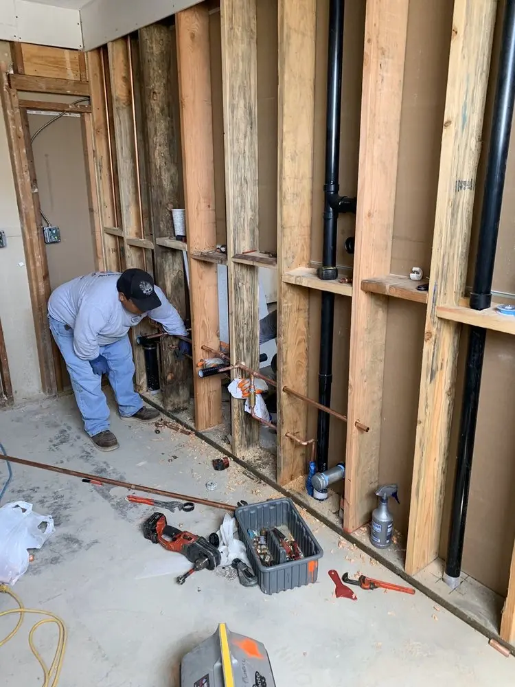 Commercial rough-in plumbing for Water Heater Replacement in Covington